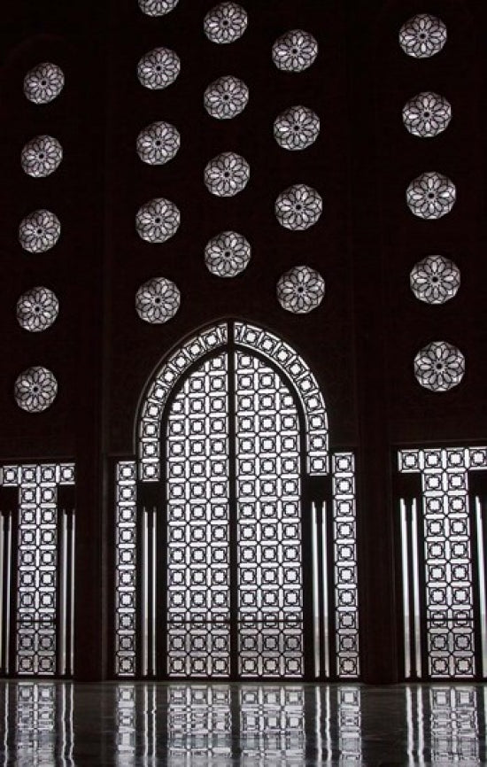 Archway in Al-Hassan II Mosque, Casablanca Art Print by William Sutton