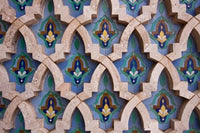 Wall tiles in Al-Hassan II Mosque, Casablanca, Morocco poster print