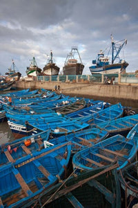 Fishing Boats in Essaouira, Morocco Poster Print by William Sutton