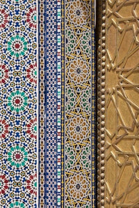 Royal Palace of Fes Morocco Poster Print showcasing ornate architectural details.
