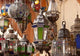 Decorative Lanterns in Fes Medina, Morocco Poster Print by William Sutton