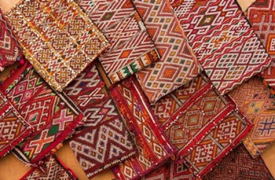 Woven Fabrics Poster Print by William Sutton showcasing Essaouira, Morocco.