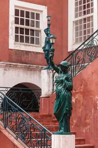 Entryway at Governor's Palace, Mozambique Island, Mozambique Poster Print by Alida Latham