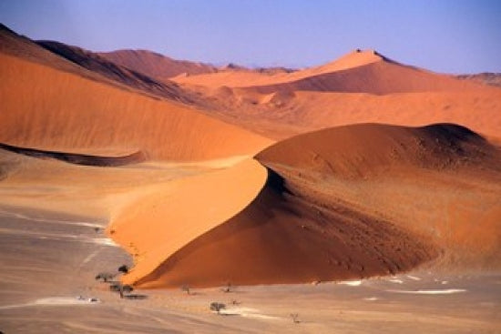Aerial Scenic Poster Print of Sossusvlei Dunes, Namibia by Alison Jones