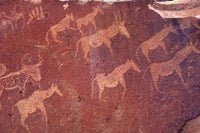 Pictograph Engravings from Stone Age Culture Poster Print by Art Wolfe