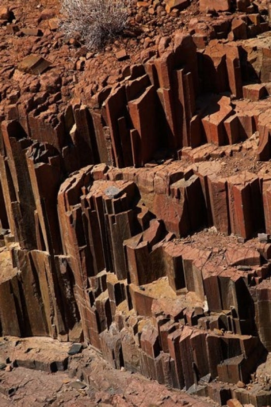 Organ Pipes rock formation fine art print by David Wall depicting Namibia's unique landscape.