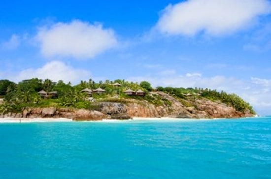 Fregate Island Resort art print by Alison Wright showcasing tropical paradise