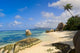 Rock formations La Digue Island poster print by Alison Wright