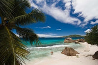 Anse Patates Beach fine art print capturing tropical paradise by Walter Bibikow.