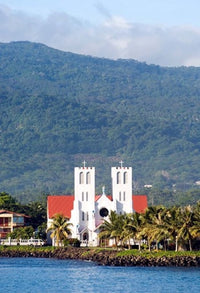 Catholic Church in Apia, Upolo Island Poster Print by Michael DeFreitas