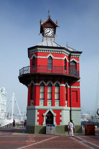 Historic Clock Tower at V and A Waterfront poster print from Cape Town, South Africa.