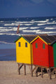 Yellow and Red Bathing Boxes poster print by Stuart Westmorland