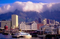 Victoria and Alfred Waterfront poster print showcasing Cape Town by Walter Bibikow.