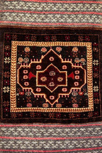 Close-up of a hand-made carpet in Stone Town, Zanzibar poster print