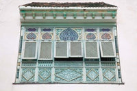Tunisia Mahdia window print showcasing Moorish architecture by Walter Bibikow.