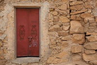 Tunisia Ksour Area Ezzahra village doorway poster print by Walter Bibikow