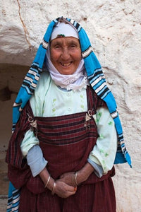 Tunisia Ksour Area Matmata Older Berber Woman Poster Print by Walter Bibikow