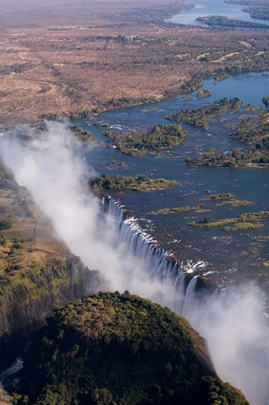 Victoria Falls Poster Print by Sergio Pitamitz showcasing the breathtaking Zambezi River landscape.
