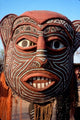 Painted Geometric Mask Poster Print by Claudia Adams showcasing vibrant Zimbabwean art