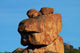 Frog-shaped rock at Big Cave Camp in Matopos Hills, Zimbabwe Poster Print