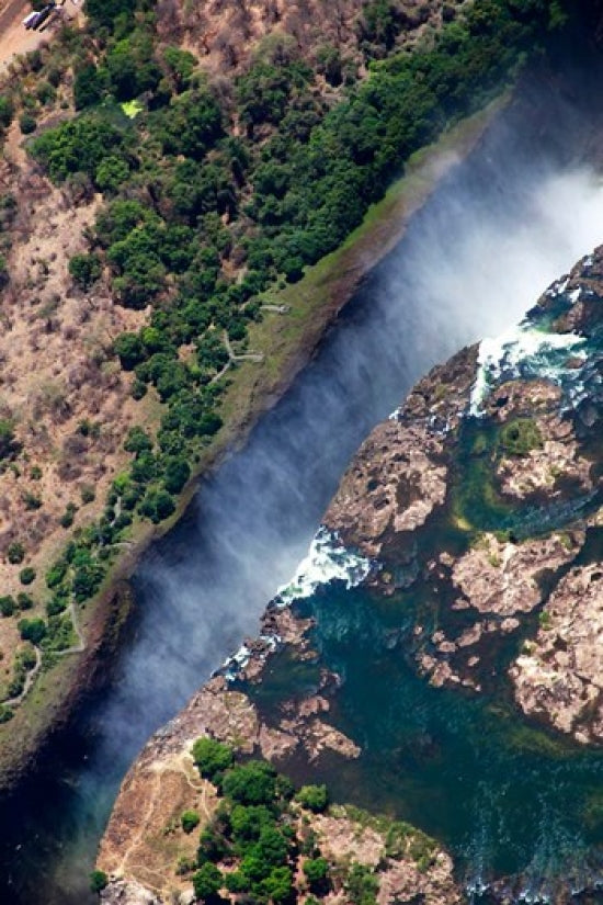 Victoria Falls Poster Print by Kymri Wilt showcasing the beauty of Zimbabwe.