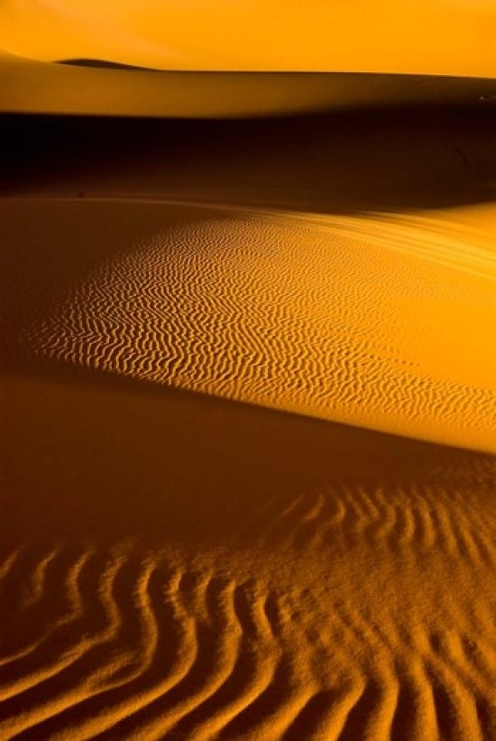 Desert Dunes of the Erg Murzuq Poster Print by Aldo Pavan, showcasing serene desert landscape.