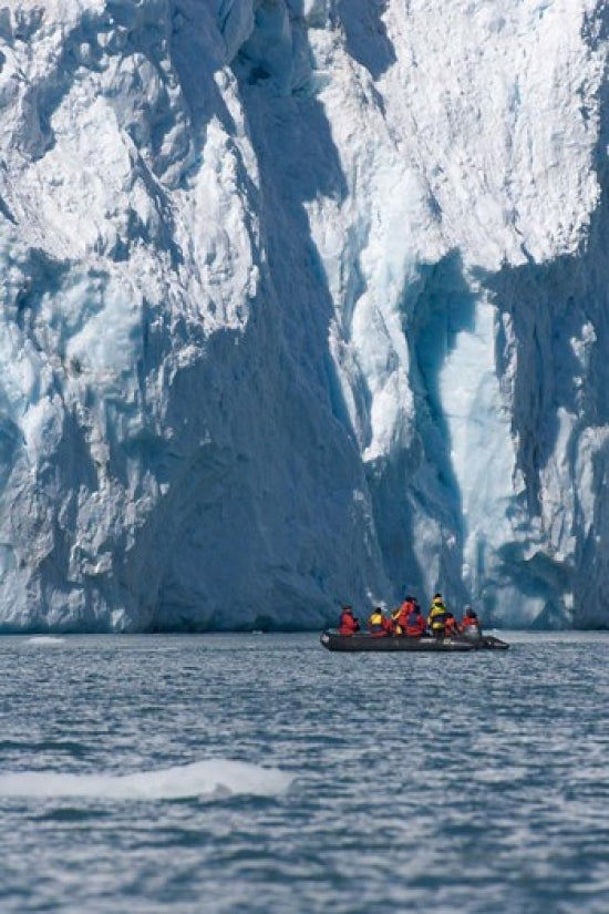 Zodiac with Iceberg in the Ocean Art Print by Keren Su