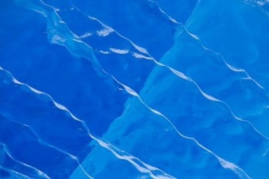 Melt Ridges on Deep Blue Iceberg Fine Art Print by Hugh Rose