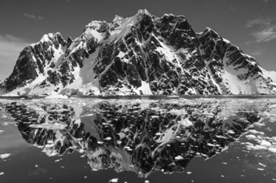 Antarctica mountain peaks reflected in the Lemaire Channel poster print by Paul Souders