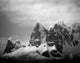 Antarctica mountain peaks along Cape Renaud poster print by Paul Souders.