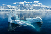Antarctica Glacial Ice and Mountains Poster Print by Yuri Choufour