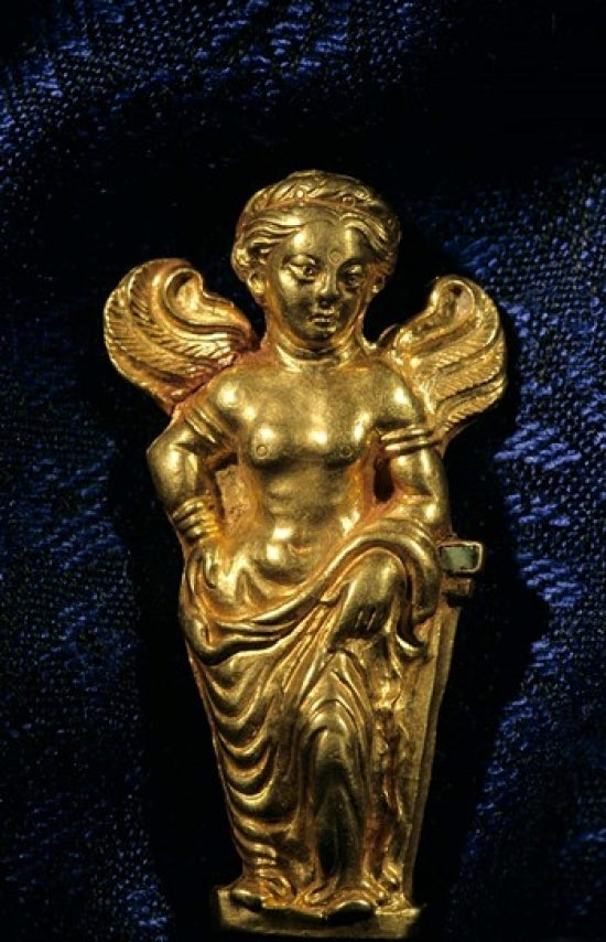 Bactrian Aphrodite Brooch Poster Print by Kenneth Garrett, showcasing ancient artistry.