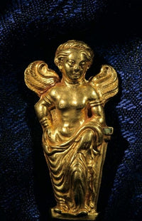 Bactrian Aphrodite Brooch Poster Print by Kenneth Garrett, showcasing ancient artistry.