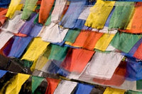 Prayer Flags at Dochu La, Bhutan Poster Print by Howie Garber