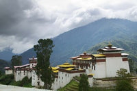 Trongsa Dzong in the Mountain Poster Print by Keren Su