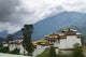 Trongsa Dzong in the Mountain Poster Print by Keren Su