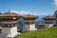 Sindokha Dzong Poster Print showcasing Dochu La Pass, Bhutan by Keren Su