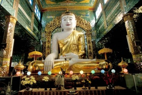 Burma Syun Oo Pone Nya Shin temple pagoda poster print by Brian McGilloway