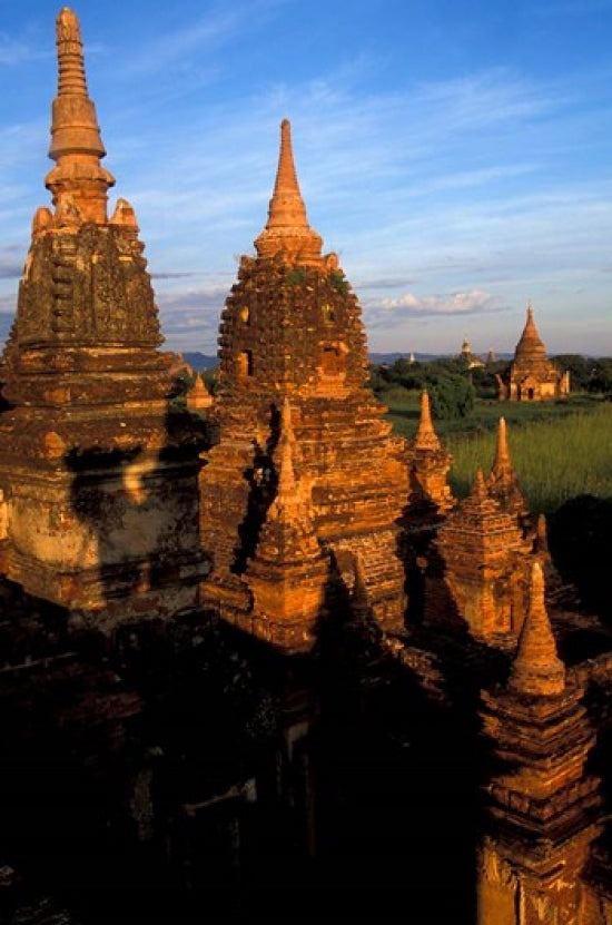 Ancient Temples and Pagodas at Sunrise poster print by Keren Su