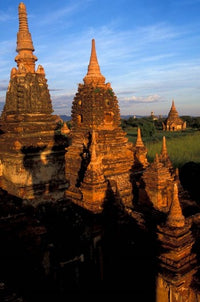 Ancient Temples and Pagodas at Sunrise poster print by Keren Su