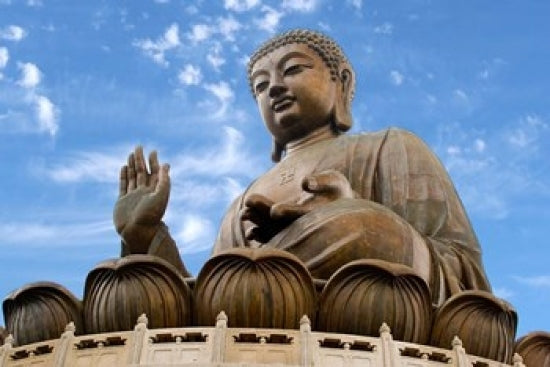Tian Tan Buddha Statue Poster Print from Ngong Ping, Lantau Island, Hong Kong