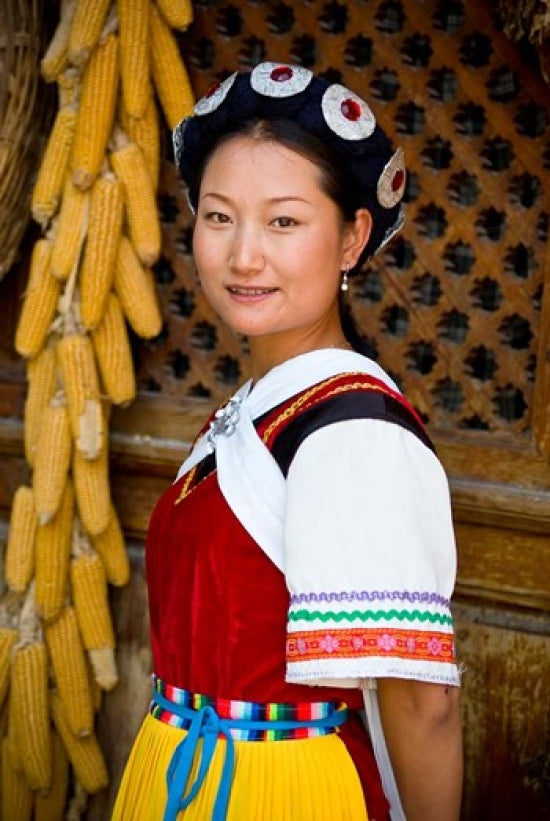 Naxi Minority Woman in Traditional Ethnic Costume Poster Print by Charles Crust