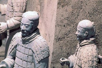Terra-Cotta Warriors Poster Print by Cindy Miller Hopkins showcasing ancient Chinese history.