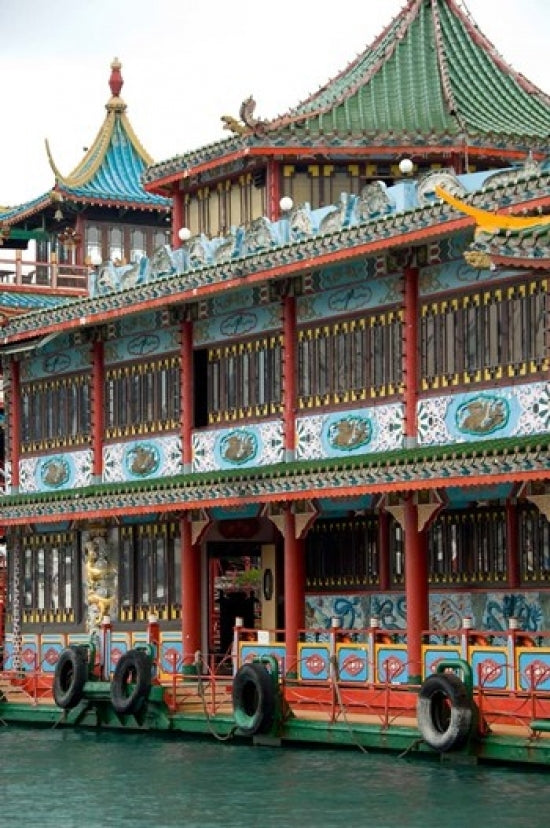 Hong Kong Aberdeen Fishing Village Restaurant Poster Print by Cindy Miller Hopkins