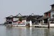 Zhujiajiao village riverfront homes poster print by Cindy Miller Hopkins