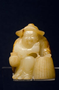 Carved Jade Fisherman Poster Print by Cindy Miller Hopkins