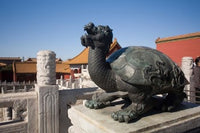 Turtle Statue in Forbidden City Beijing Poster Print by Dave Bartruff
