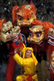 Lion Dance Celebrating Chinese New Year Poster Print by Keren Su