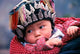 Miao Baby Wearing Traditional Hat art print by Keren Su showcasing vibrant cultural heritage.