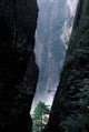 Sheer Cliffs on Mt Huangshan Art Print showcasing stunning natural landscape.